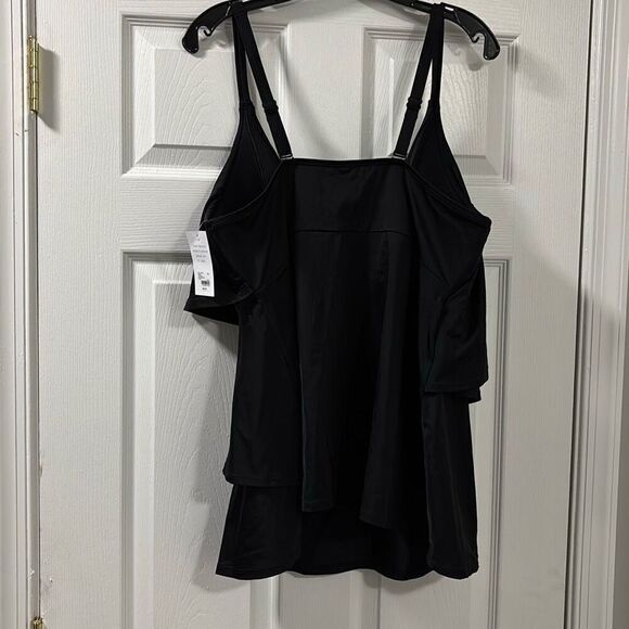 Cacique black tankini size 20 C5-19 - Picture 4 of 4